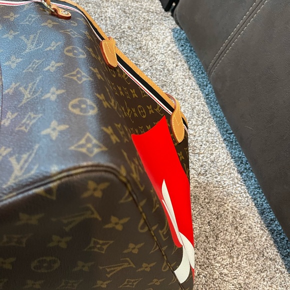 Louis Vuitton monogram game on neverfull mm - Picture 11 of 16